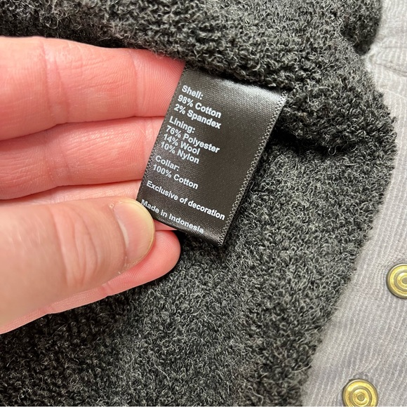 Flint and Tinder Men's Gray Corduroy XL Barn Jacket - Picture 10 of 11